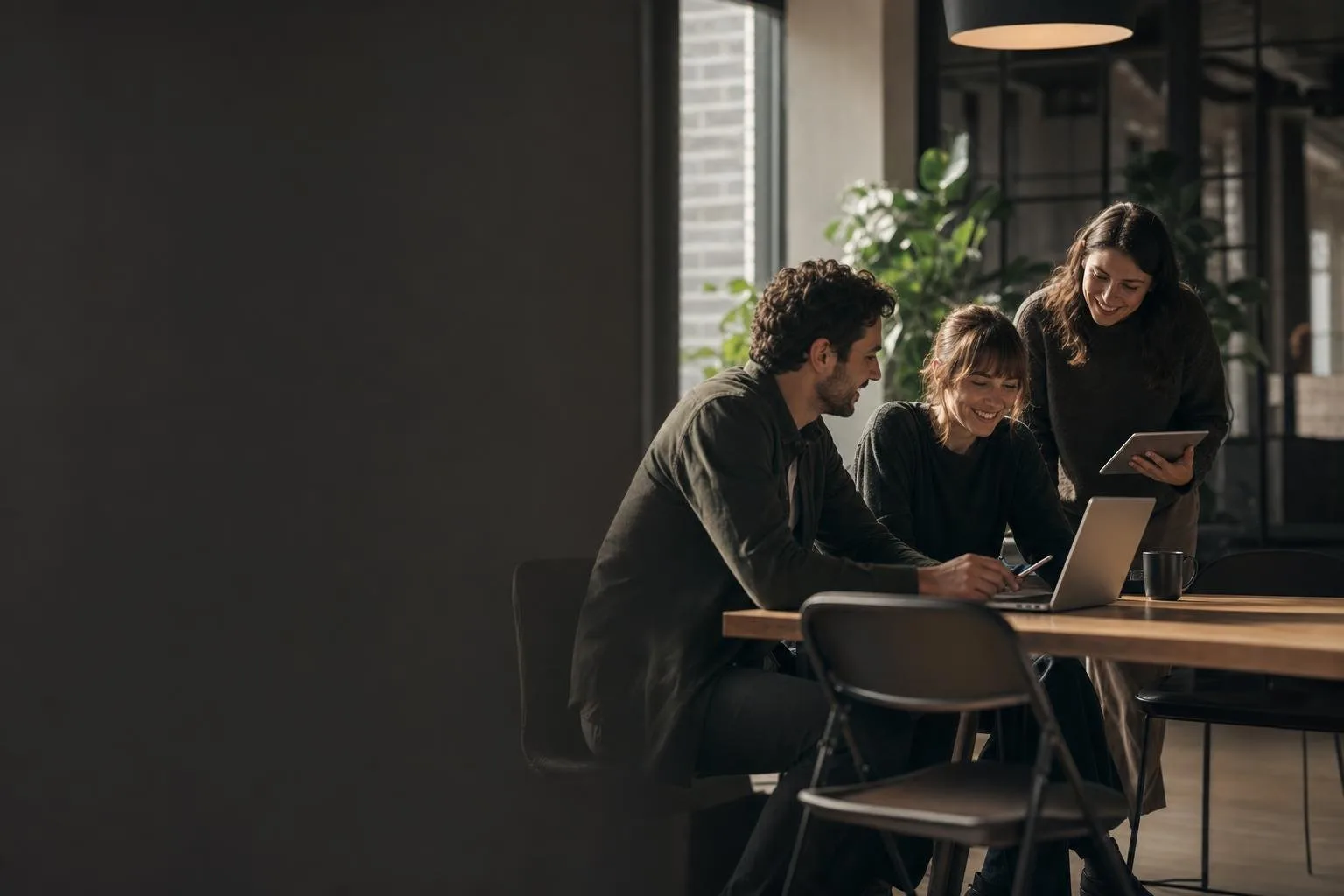 A calm modern team workspace
